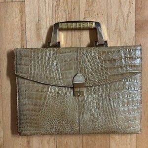 Vintage Amelia Berko Leather Tan Retro Purse Bag